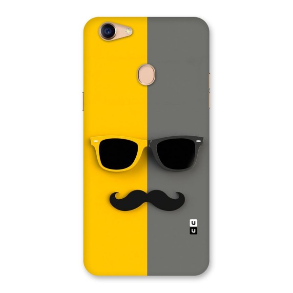 Sunglasses and Moustache Back Case for Oppo F5 Youth